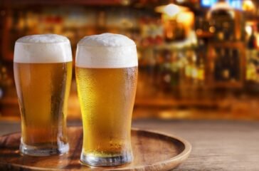 Cold,Glasses,Of,Beer,In,A,Bar
